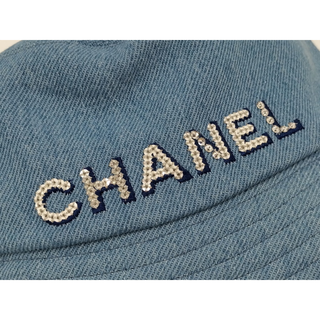 CHANEL - CHANEL バケット ハット 帽子 ロゴ デニム ライト CHANEL - CHANEL バケット ハット 帽子 ロゴ デニム ライト