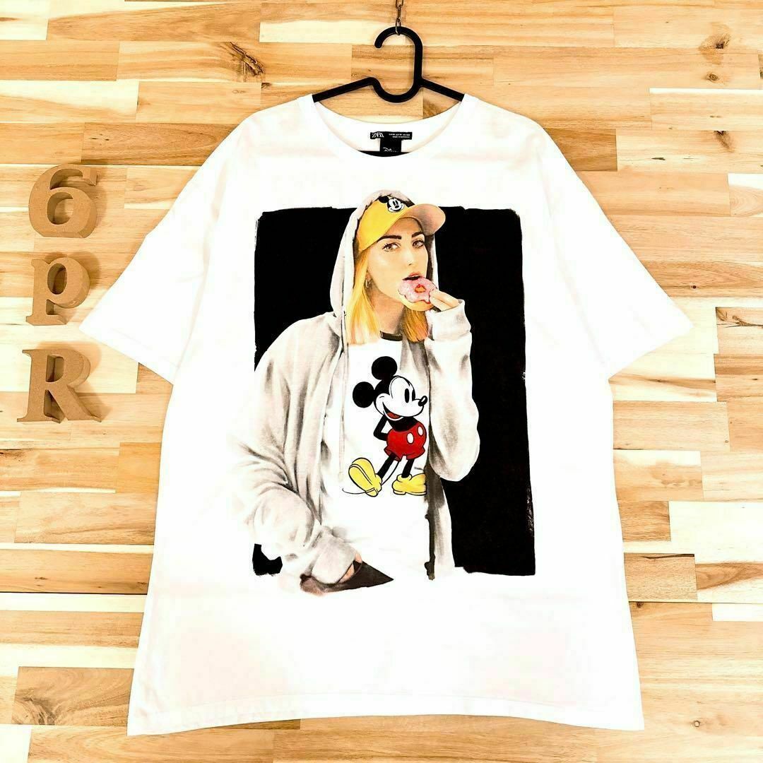ZARA - 稀少【ザラ×ディズニー】ガール コラボ ミッキー 半袖Tシャツ M