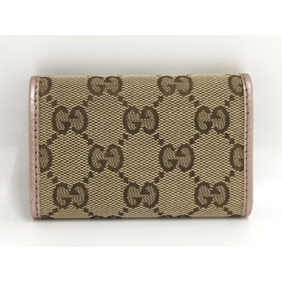GUCCI ラブリーハート 6連キーケース GGキャンバス ベージュ GUCCI ラブリーハート 6連キーケース GGキャンバス ベージュ