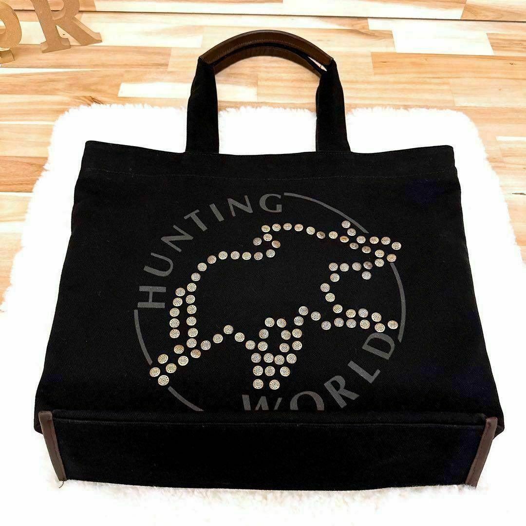 HUNTING WORLD - 稀少【ハンティングワールド】スタッズ トートバッグ