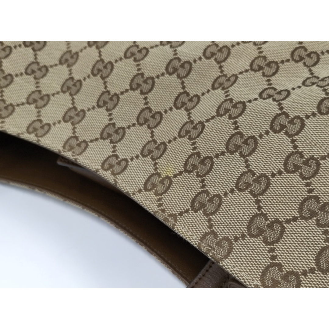 Gucci(グッチ)のGUCCI トートバッグ ホースビット GGキャンバス レザー ブラウン レディースのバッグ(トートバッグ)の商品写真