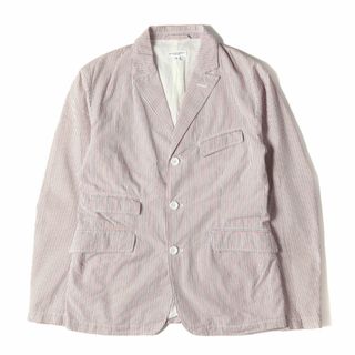 エンジニアードガーメンツ(Engineered Garments)のEngineered Garments エンジニアドガーメンツ ジャケット サイズ：S トリコロール ストライプ コットン リネン シアサッカー 3B ベッドフォード テーラード ジャケット ホワイト ネイビー レッド 白 紺 アウター シンプル ブランド【メンズ】【中古】(テーラードジャケット)