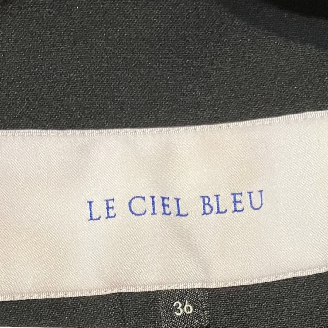 LE CIEL BLEU(ルシェルブルー)のLE CIEL BLEU ブラック　ワンピース oo161 レディースのワンピース(ロングワンピース/マキシワンピース)の商品写真