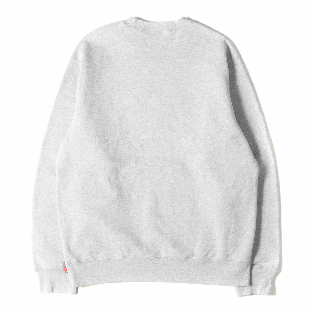 Supreme シュプリーム スウェット サイズ:M 20SS カットアウト ボックスロゴ クルーネック スウェットシャツ Cutout Logo  Crewneck ヘザーグレー トップス トレーナー box logo 【メンズ】【中古】