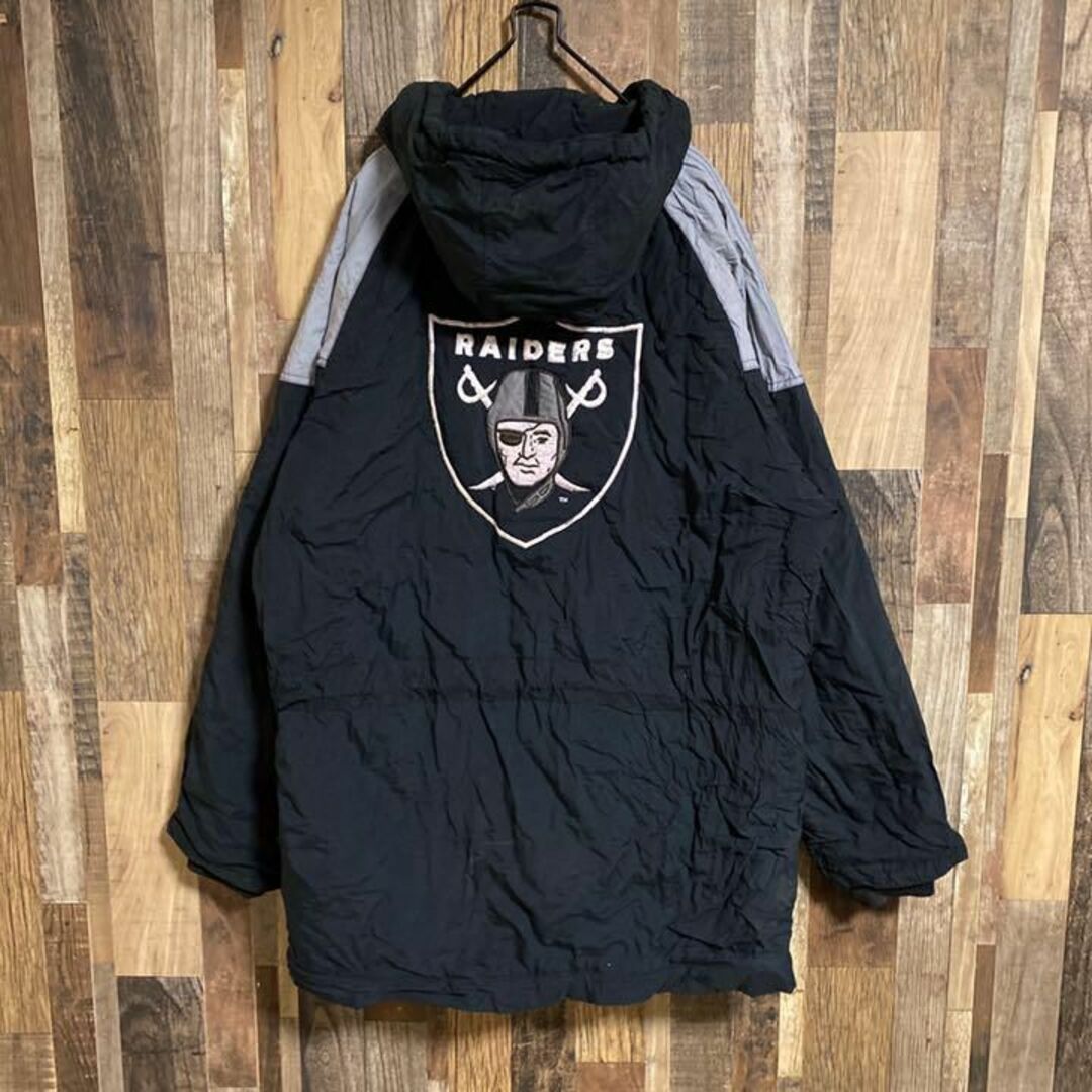 NFL RAIDERS ロゴ ダウン コート ナイロン アウター ジャケット