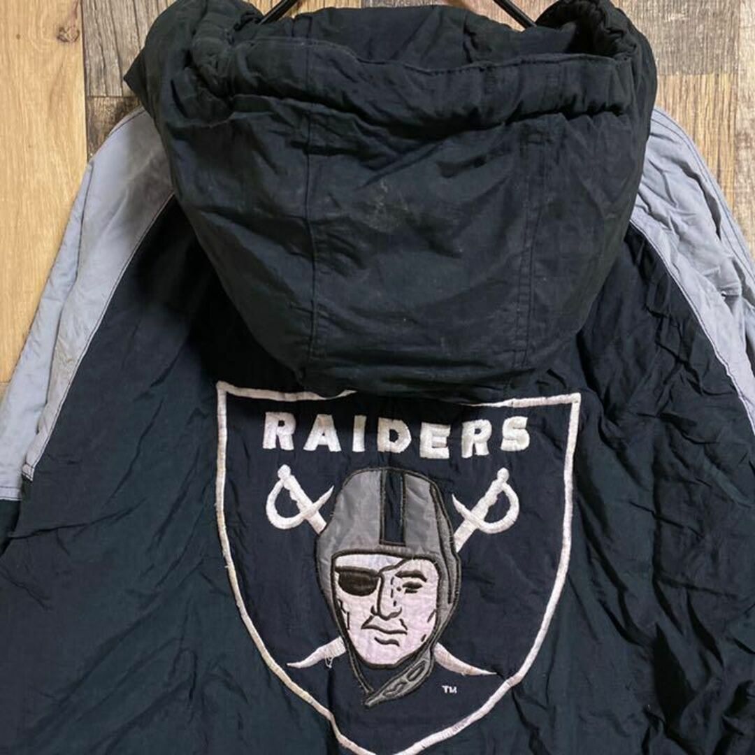 NFL RAIDERS ロゴ ダウン コート ナイロン アウター ジャケット