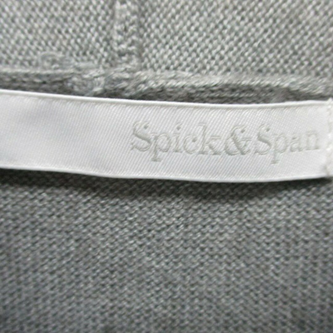 Spick & Span(スピックアンドスパン)のスピック&スパン ニット セーター プルオーバー 長袖 シンプル グレー 灰 レディースのトップス(ニット/セーター)の商品写真