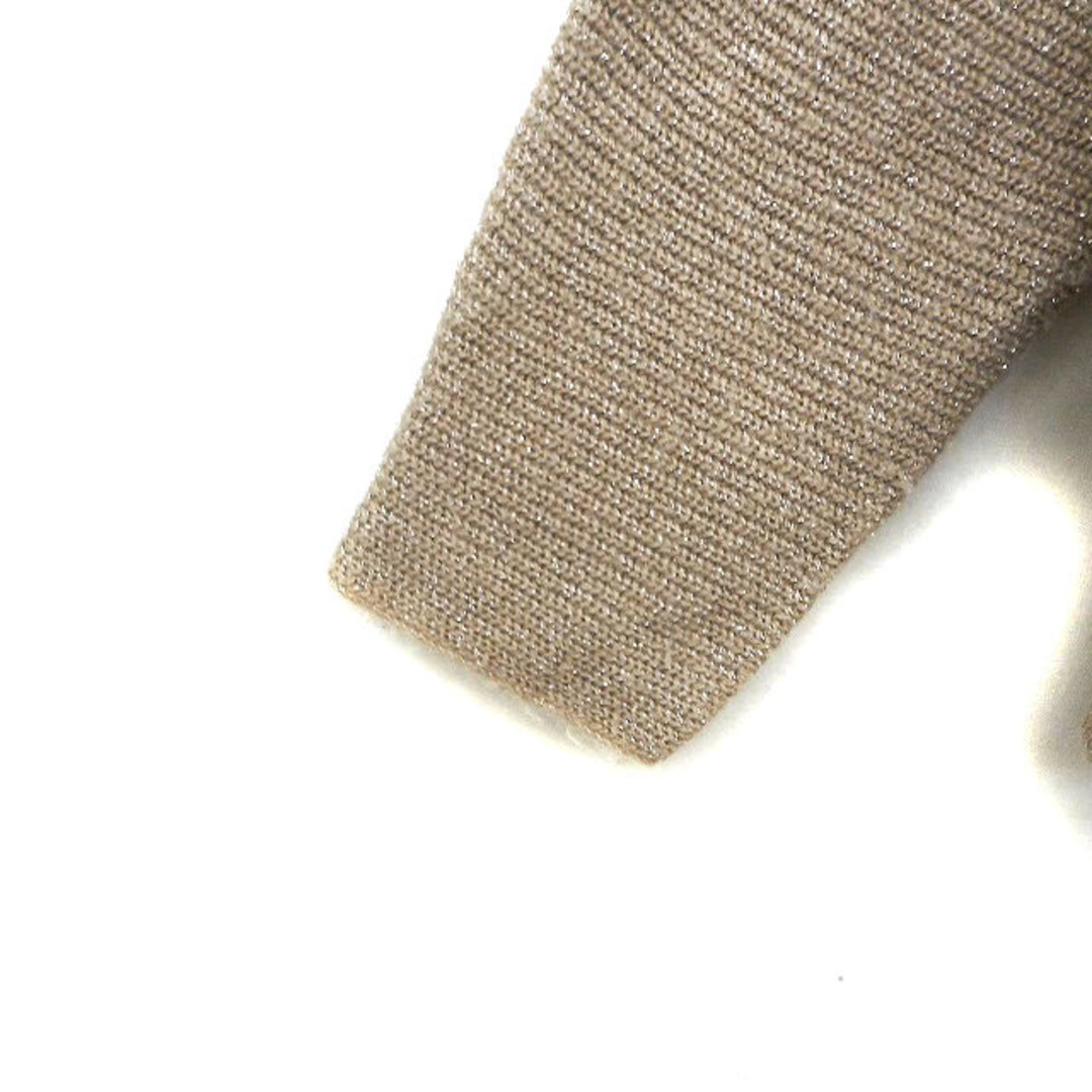 grove(グローブ)のグローブ ニット セーター ケーブル編み リブ ラメ混 ドルマンスリーブ 長袖  レディースのトップス(ニット/セーター)の商品写真