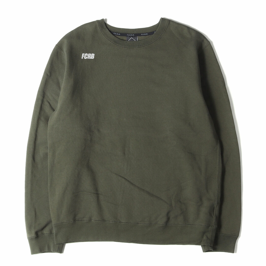 F.C.Real Bristol エフシーレアルブリストル スウェット サイズ:L 20AW スモールロゴ クルーネック スウェットシャツ SMALL LOGO CREWNECK SWEAT カーキ トップス トレーナー 【メンズ】【美品】スウェット