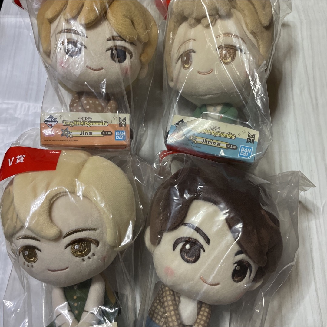 タイニータン ダイナマイト一番くじぬいぐるみ ジンジミンテテグク | フリマアプリ ラクマ TinyTAN タイニータン ぬいぐるみ ジン ジミン グク テテ
