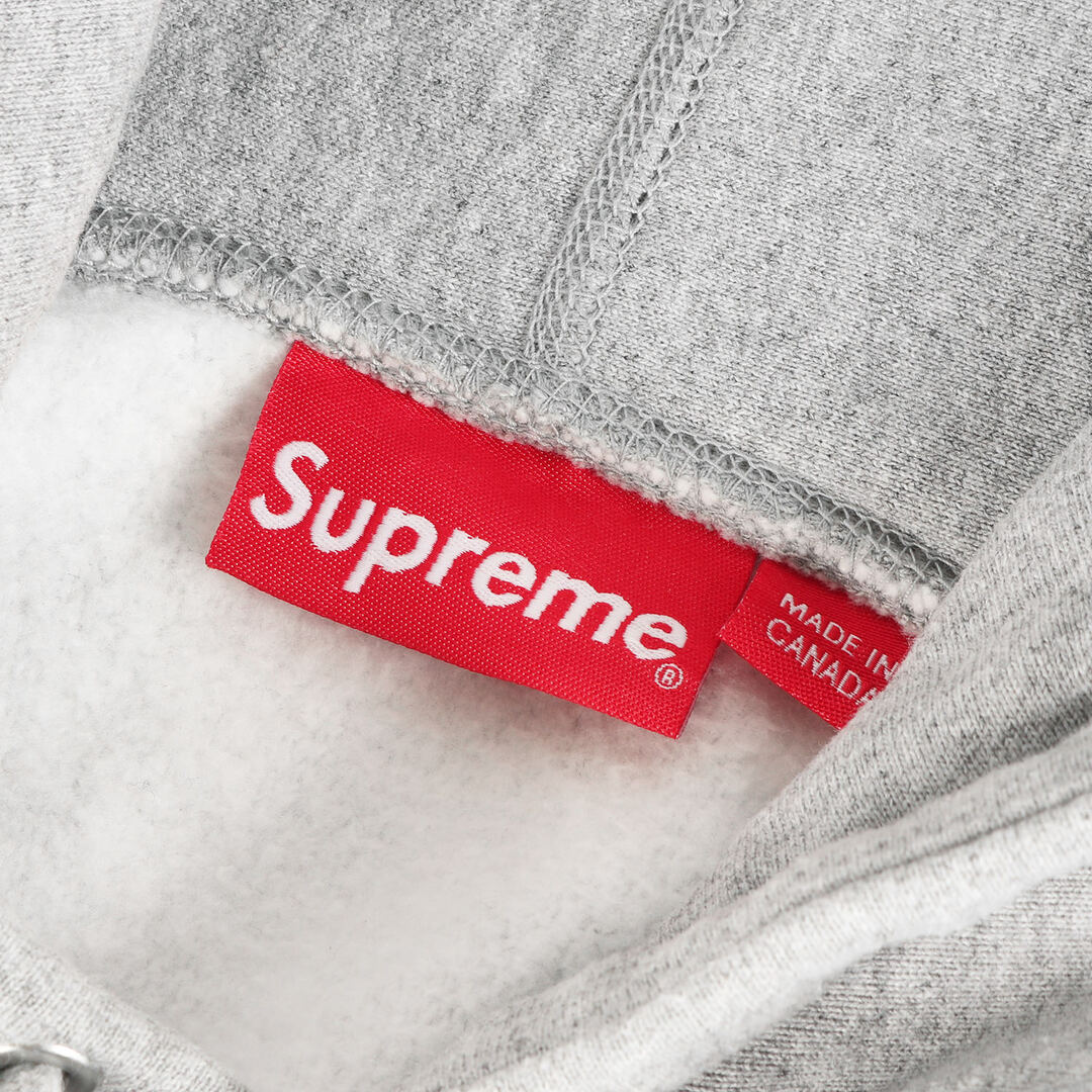 Supreme シュプリーム パーカー サイズ:S Sロゴ 刺繍 スウェット パーカー S Logo Hooded Sweatshirt 18AW  ヘザーグレー トップス フーディー フーデッド スウェットシャツ 【メンズ】【中古】