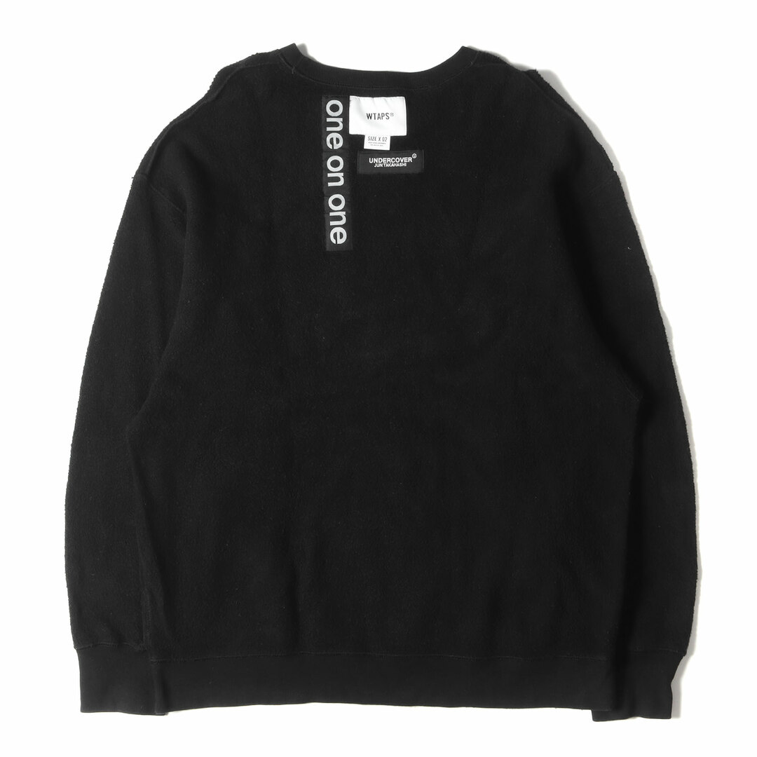 WTAPS ダブルタップス スウェット:M UNDERCOVER コラボ リバース クルーネック スウェット トレーナー 長袖 GIG / CREW  NECK 21AW ブラック 黒 トップス カットソー シンプル 無地 カジュアル ミリタリー ストリート ブランド【メンズ】【中古】 | ...