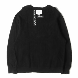 ダブルタップス(W)taps)のWTAPS ダブルタップス スウェット:M UNDERCOVER コラボ リバース クルーネック スウェット トレーナー 長袖 GIG / CREW NECK 21AW ブラック 黒 トップス カットソー シンプル 無地 カジュアル ミリタリー ストリート ブランド【メンズ】【中古】(スウェット)