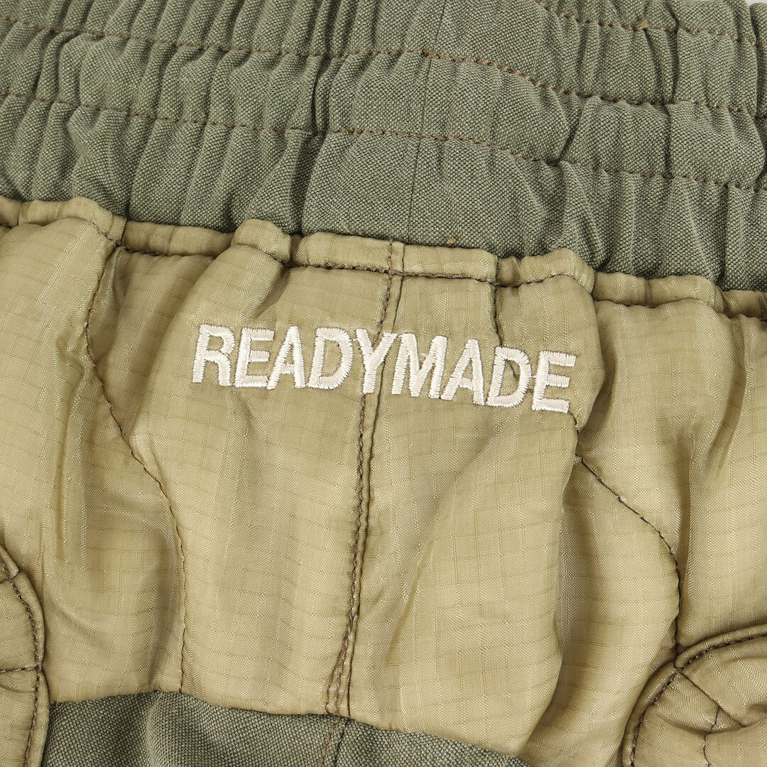 READYMADE レディメイド パンツ サイズ:1 20SS ヴィンテージテント キルティング ミリタリー イージー パンツ LINER PARACHUTE PANTS オリーブ ボトムス ズボン 【メンズ】【美品】 3