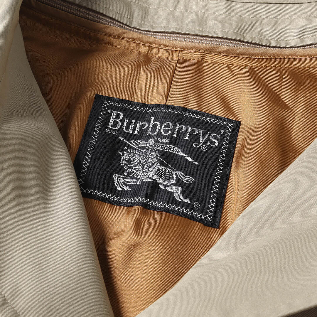 BURBERRY(バーバリー)のBURBERRY バーバリー コート 90s メガチェック ウール ライナー 付き ステンカラー コート バルマカーン 裏地ノバチェック BURBERRYS ベージュ アウター シンプル ブランド ヴィンテージ 古着【メンズ】【中古】 メンズのジャケット/アウター(ステンカラーコート)の商品写真