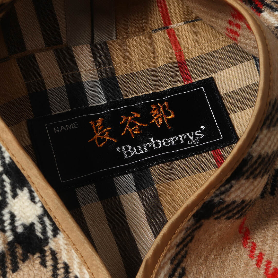 BURBERRY(バーバリー)のBURBERRY バーバリー コート 90s メガチェック ウール ライナー 付き ステンカラー コート バルマカーン 裏地ノバチェック BURBERRYS ベージュ アウター シンプル ブランド ヴィンテージ 古着【メンズ】【中古】 メンズのジャケット/アウター(ステンカラーコート)の商品写真