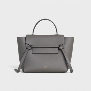 セリーヌ(celine)のCELINE ベルトバッグ　グレー(ハンドバッグ)