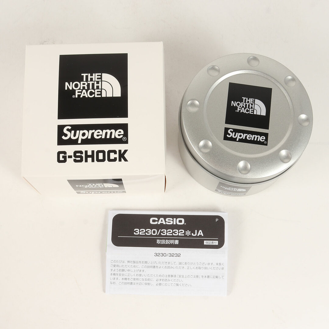 supreme g-shock ノースフェイス　コラボ　ブラック