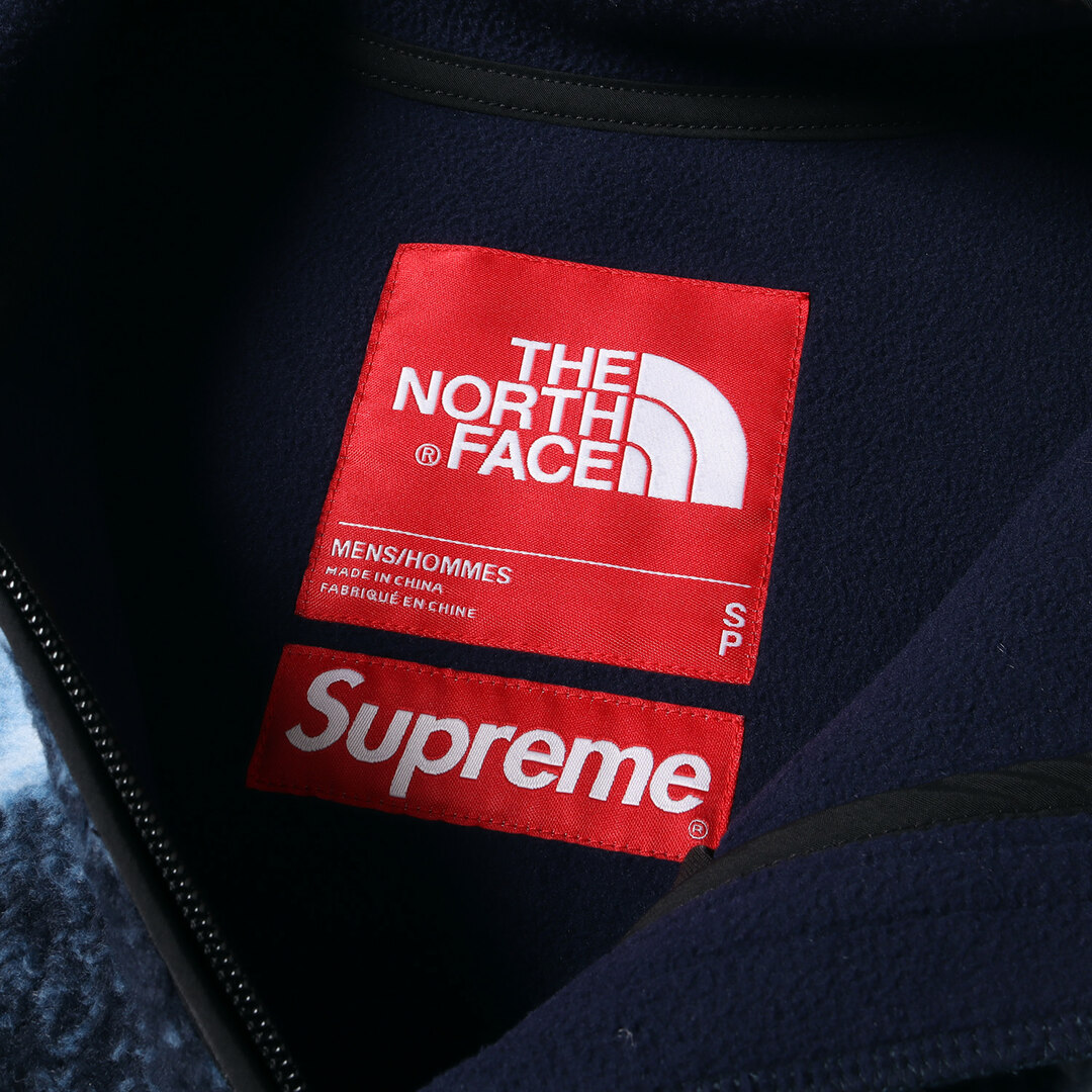 Supreme シュプリーム ジャケット サイズ:S 21AW THE NORTH FACE ノースフェイス ブリーチド デニム フリース ジャケット Bleached Denim Fleece Jacket インディゴ アウター ブルゾン【メンズ】【美品】 2