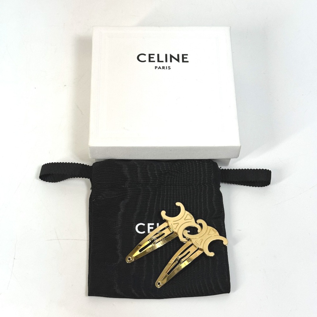 新品 CELINE セリーヌ ヘアアクセサリー ヘアクリップ ヘアピン ゴールド