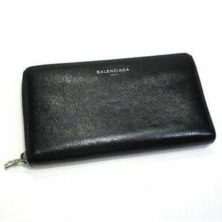 バレンシアガ(Balenciaga)のBALENCIAGA ラウンドファスナー 長財布 レザー ブラック 519641(長財布)