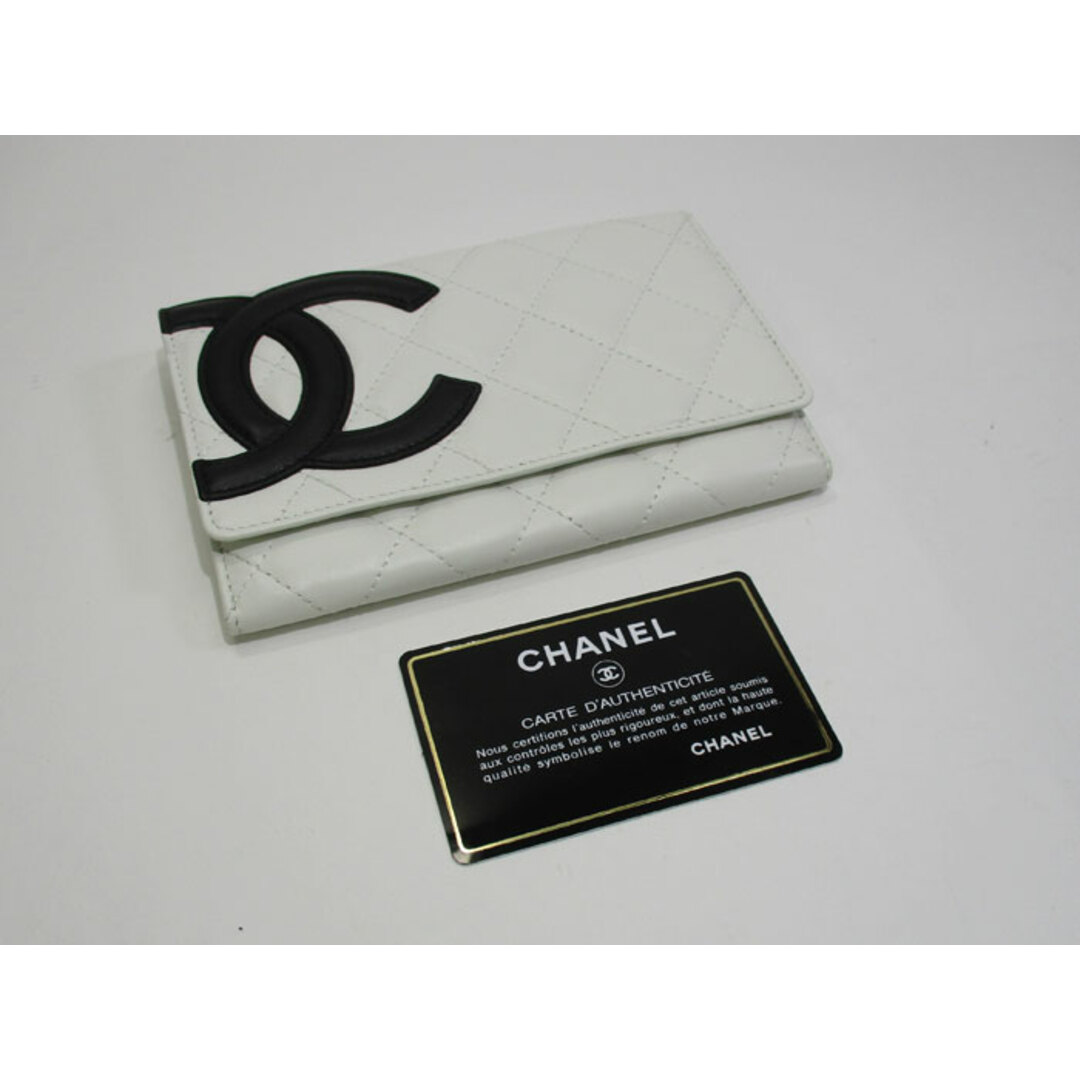 CHANEL カンボンライン 二つ折り コンパクト財布 ココマーク レザー 9