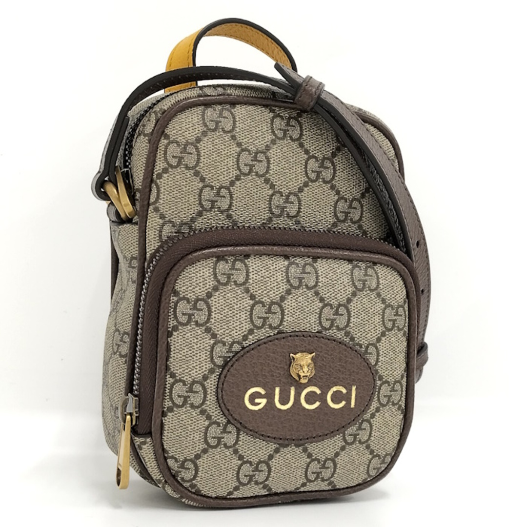GUCCI ネオ ビンテージ ショルダーバッグ GGスプリーム PVC ベージュバッグ