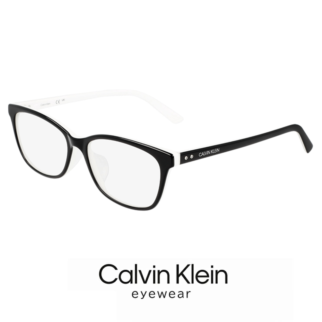 【新品】 カルバンクライン メガネ ck19554a-011 calvin klein 眼鏡 メンズ レディース ck19554a 011 ウェリントン型 めがね フレーム カルバン・クライン アジアンフィット モデル 黒ぶち