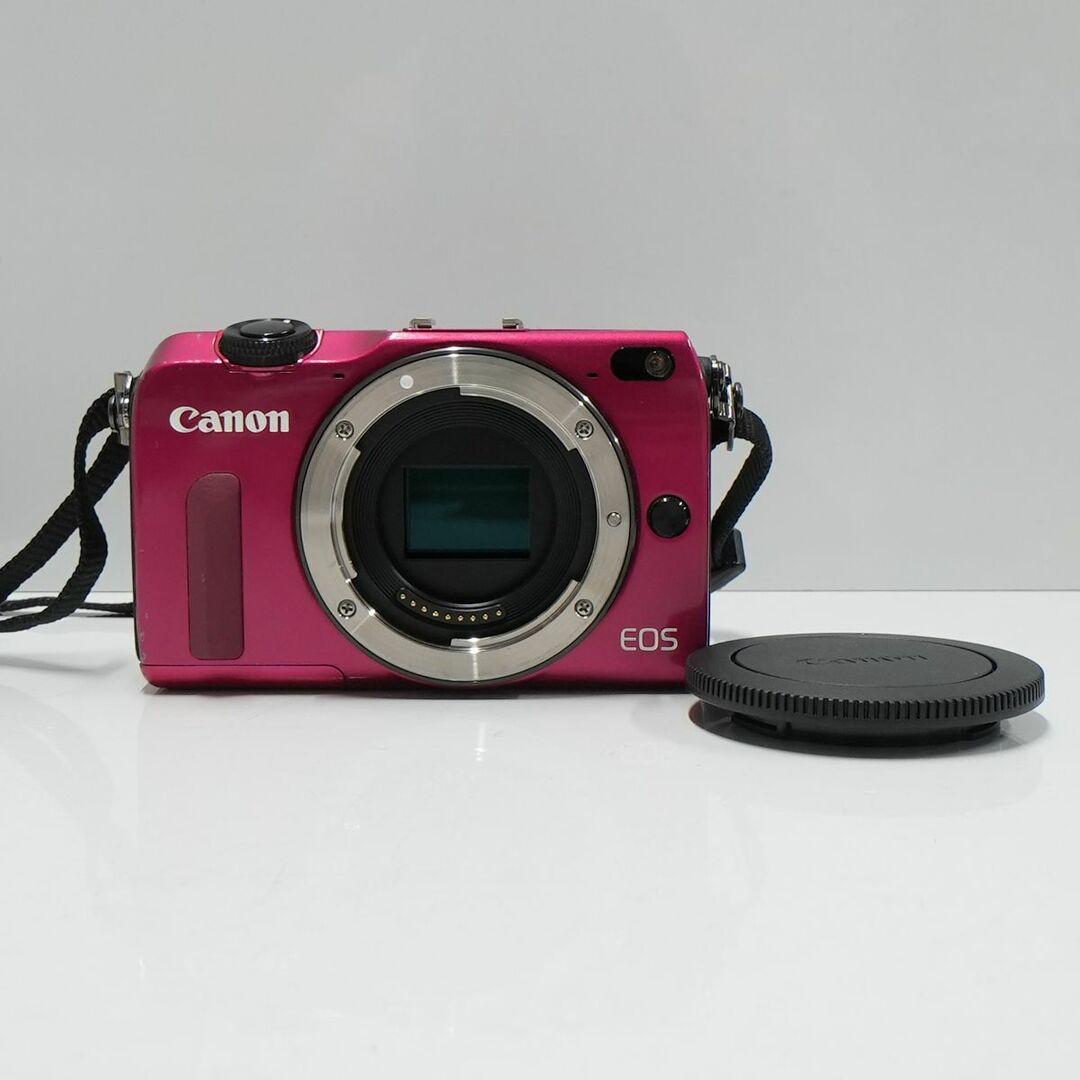 Canon EOS M2 ボディ USED美品 ミラーレス一眼 本体＋バッテリー APS-C 高速AF Wi-Fi 動作品【難有】 CP4066