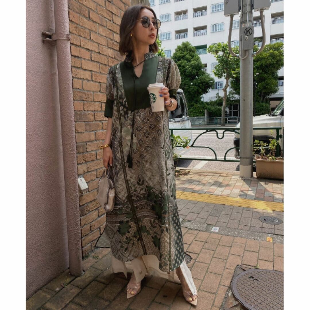 Ameri VINTAGE - AMERI CAMILLA KAFTAN DRESSの通販 by KEY's shop ...