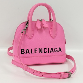 バレンシアガ(Balenciaga)のBALENCIAGA 2WAYショルダーバック ヴィルトップ ピンク レザー(その他)