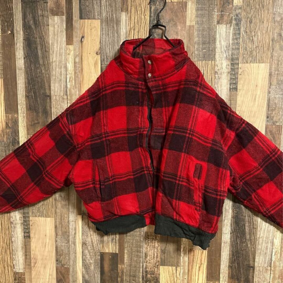 WOOLRICH - ウールリッチ チェック ジャケット ブルゾン アウター 赤 ...