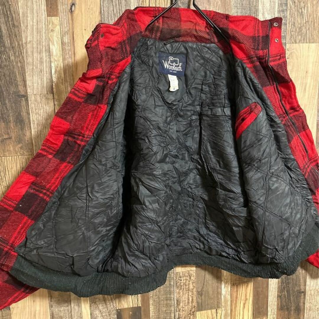 WOOLRICH - ウールリッチ チェック ジャケット ブルゾン アウター 赤