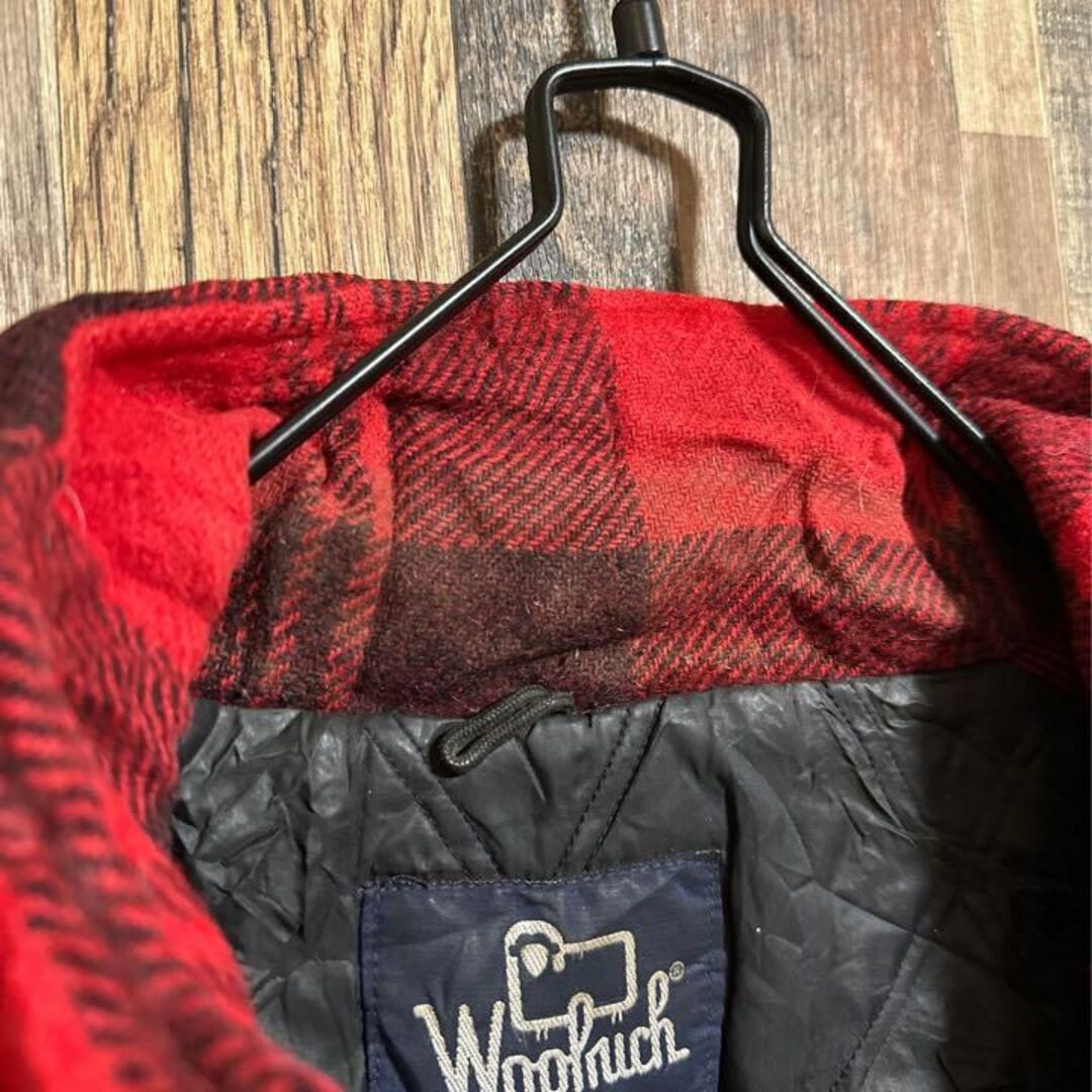 WOOLRICH - ウールリッチ チェック ジャケット ブルゾン アウター 赤 ...