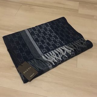 グッチ(Gucci)の新品 GUCCI GGロゴ カシミア ウール マフラー ユニセックス(マフラー)