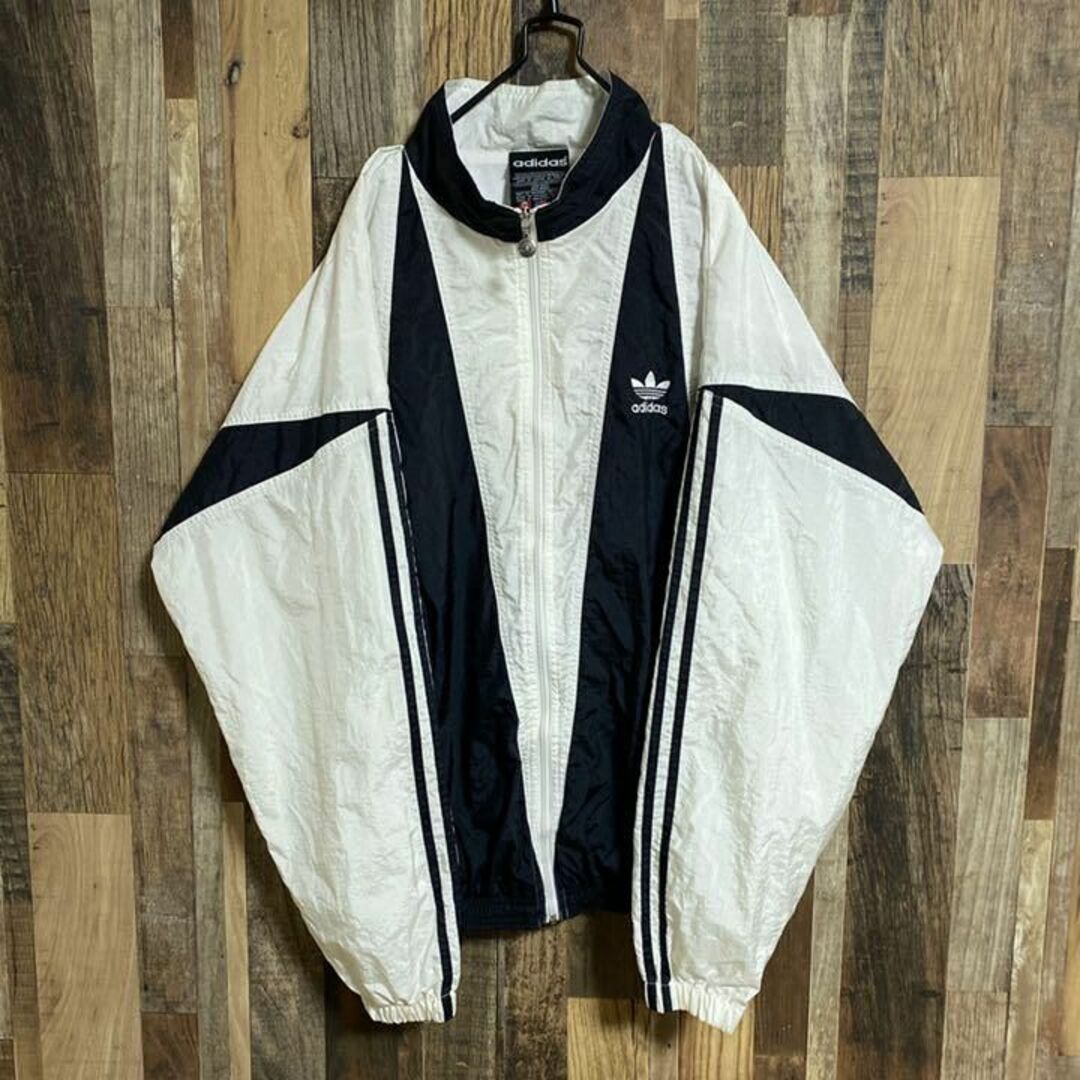 adidas - アディダス 80s ナイロン トラック ジャケット ロゴ Mサイズ