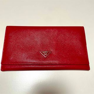 PRADA プラダ 長財布 サフィアーノ ピンク レザー  T7871140