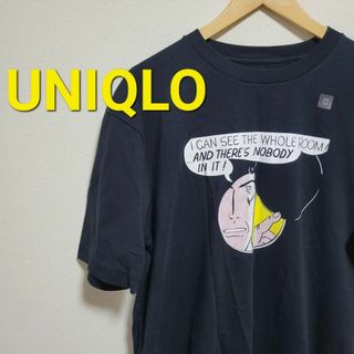 ユニクロ(UNIQLO)の未使用 タグ付き UNIQLO ユニクロ Tシャツ Mサイズ 黒(Tシャツ/カットソー(半袖/袖なし))