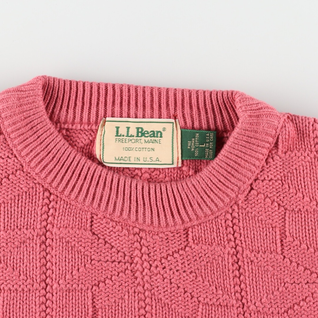 L.L.Bean - 古着 90年代 エルエルビーン L.L.Bean コットンニット