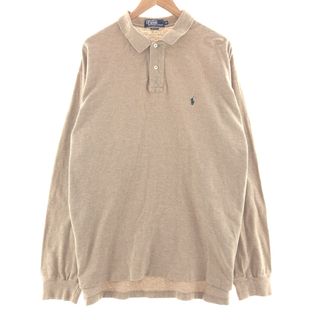 ラルフローレン(Ralph Lauren)の古着 ラルフローレン Ralph Lauren POLO by Ralph Lauren 長袖 ポロシャツ メンズXL /taa001451(ポロシャツ)