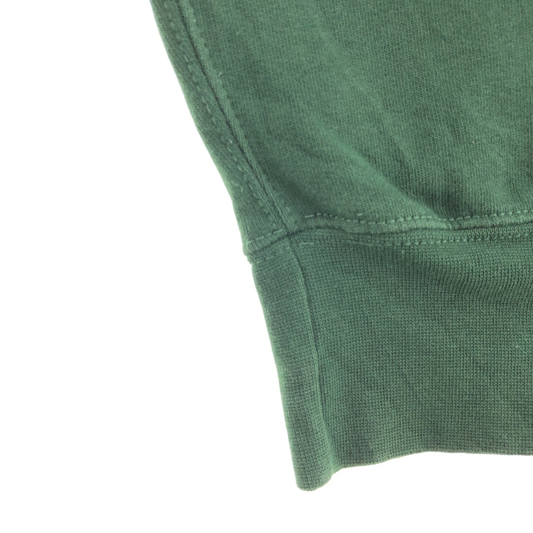 希少】90s ラルフローレン XL 刺繍ロゴ 肉厚 BD シャツ 緑グリーン-