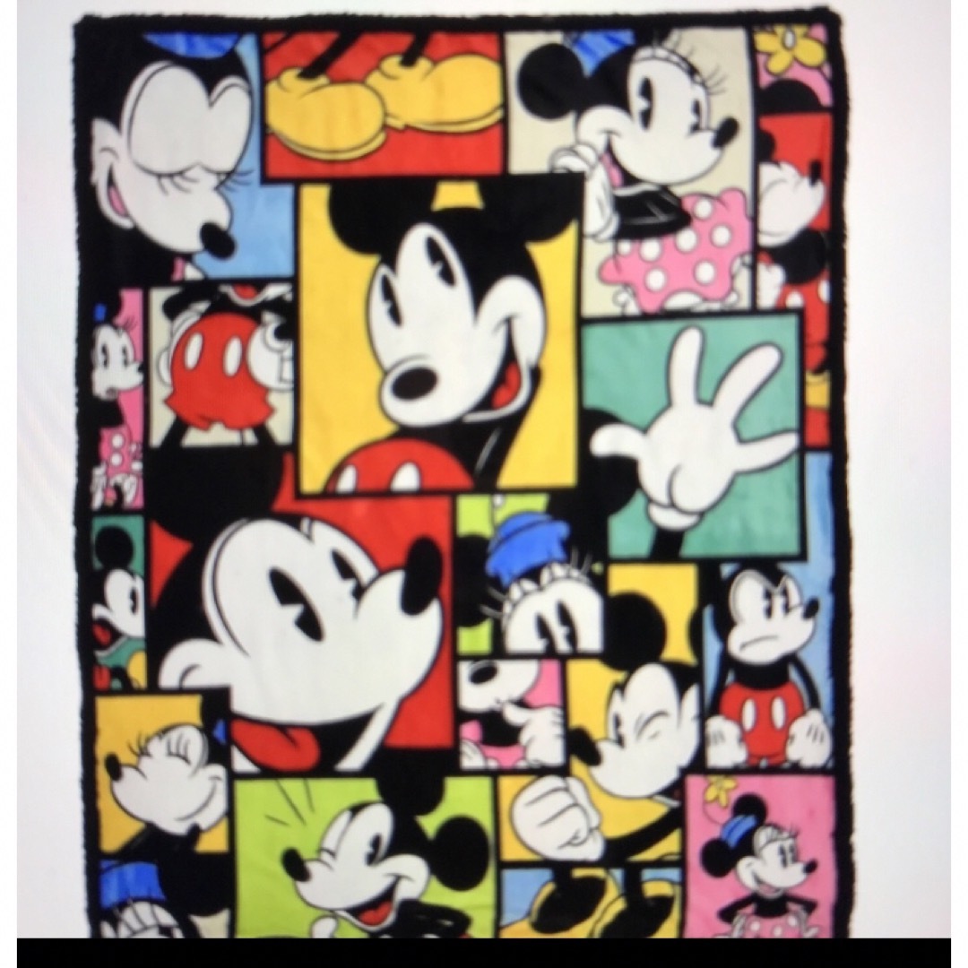 新品　ミッキー＆ミニー ブランケット 大判  毛布　MICKEY ディズニー厚手キャラクターグッズ