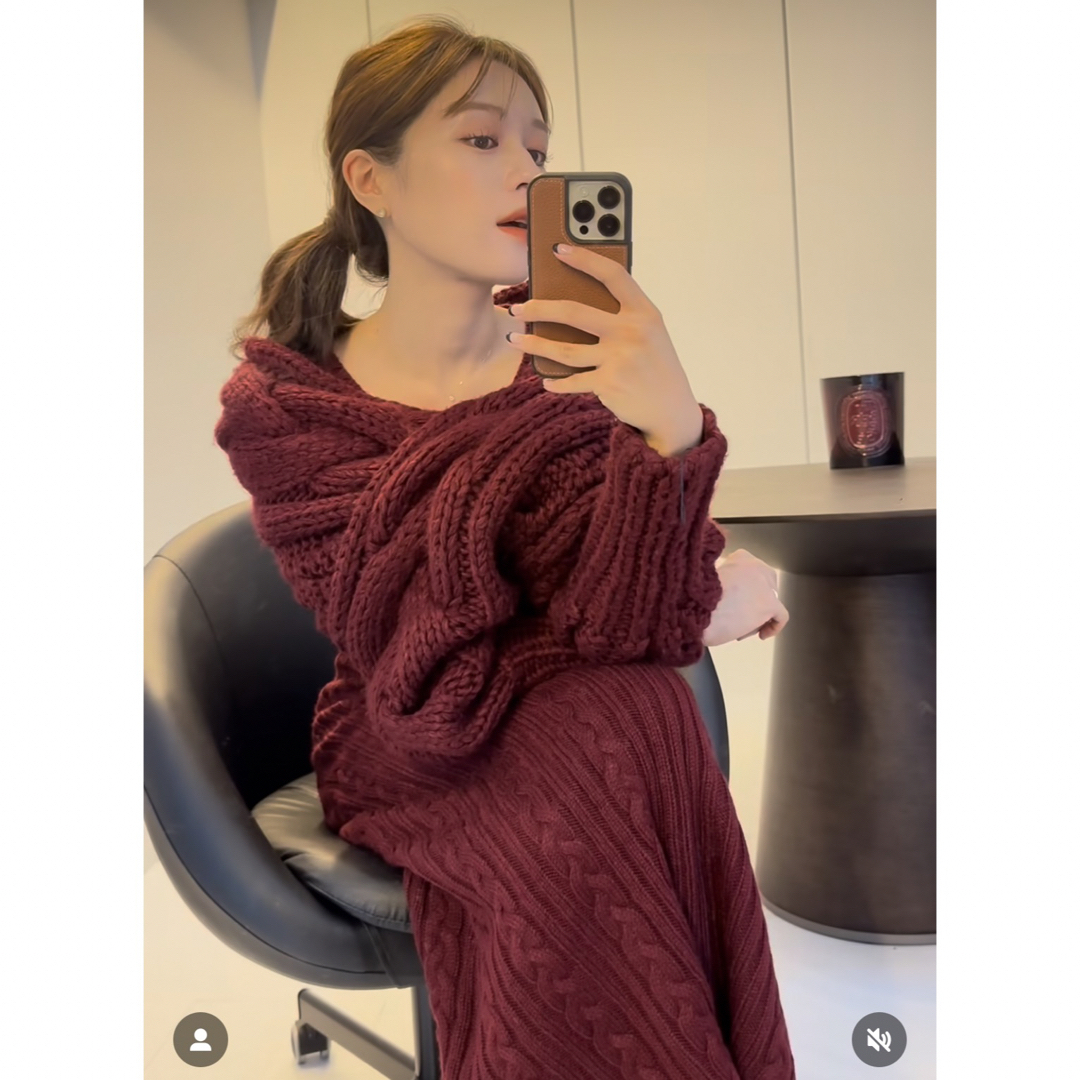 Laubeblanc Hand knit Tops ＋knit Dress-