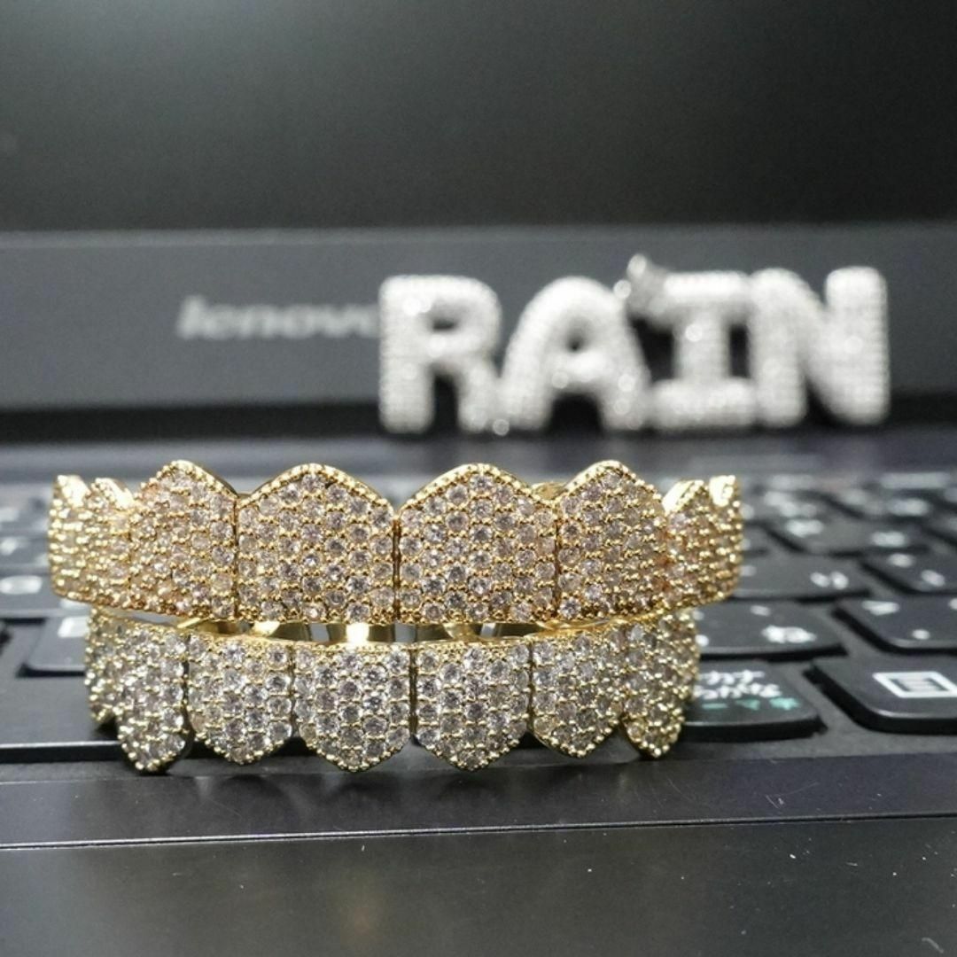 フラット パヴェ グリルズ gold grillの通販 by RAIN｜ラクマ