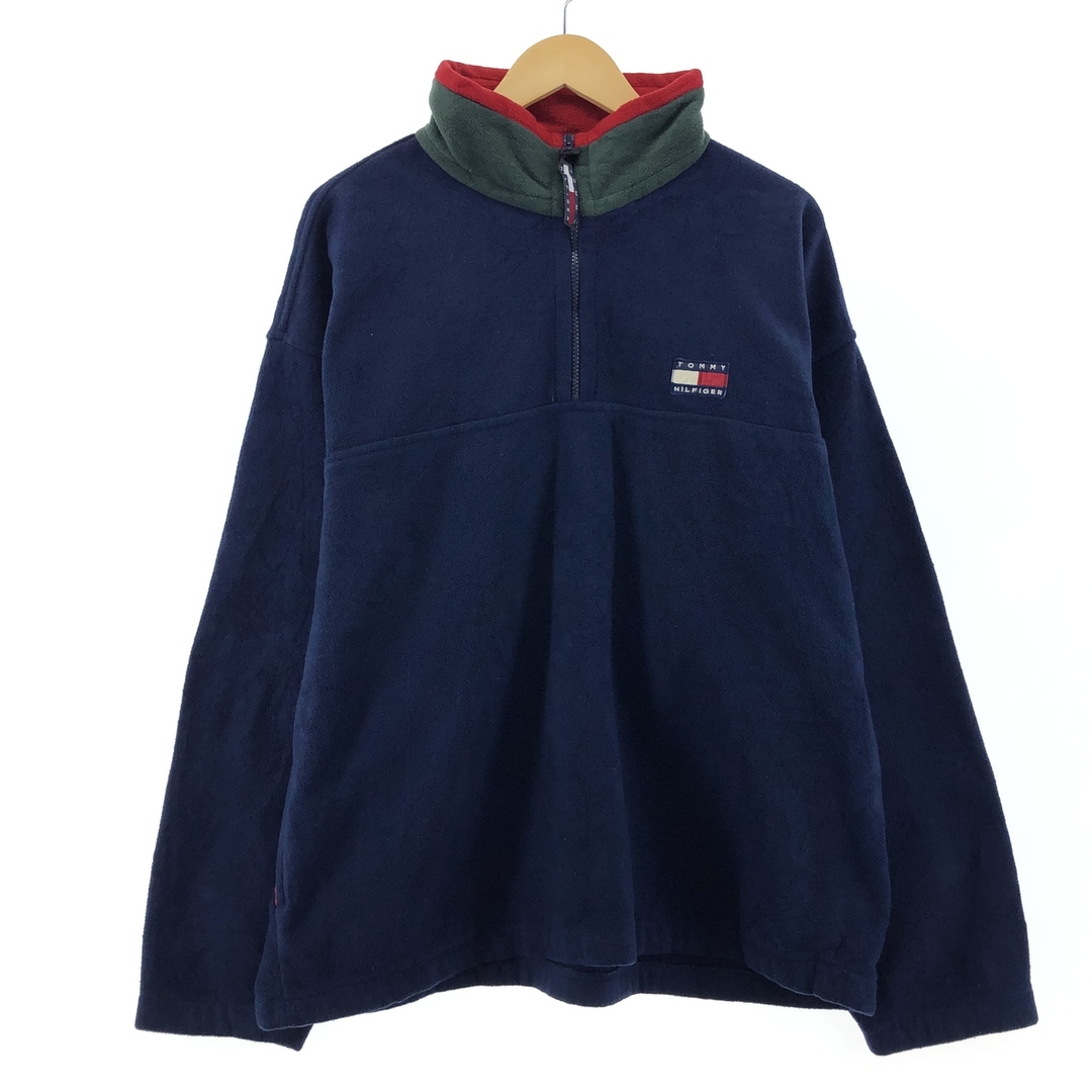 TOMMY HILFIGER(トミーヒルフィガー)の古着 90年代 トミーヒルフィガー TOMMY HILFIGER ハーフジップ フリースプルオーバー メンズXXL ヴィンテージ /eaa375855 メンズのジャケット/アウター(その他)の商品写真