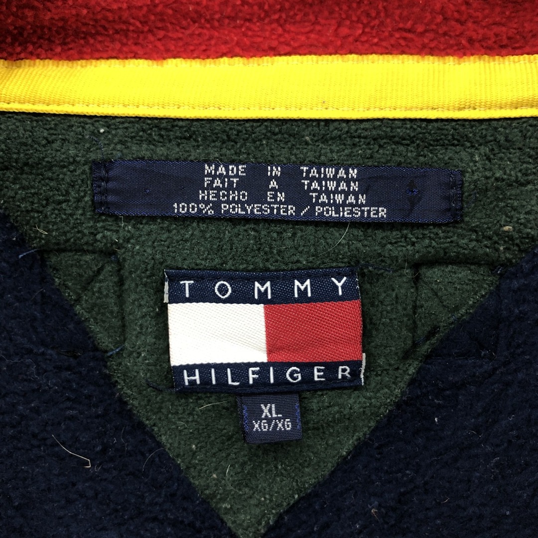 TOMMY HILFIGER(トミーヒルフィガー)の古着 90年代 トミーヒルフィガー TOMMY HILFIGER ハーフジップ フリースプルオーバー メンズXXL ヴィンテージ /eaa375855 メンズのジャケット/アウター(その他)の商品写真