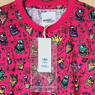 ジェレミースコット(JEREMY SCOTT)のレア！アディダス オリジナルス ジェレミースコットＴシャツ M 新品 紙タグ付き(Tシャツ/カットソー(半袖/袖なし))