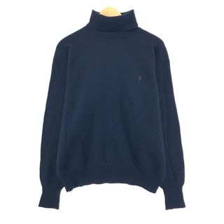 ラルフローレン(Ralph Lauren)の古着 ラルフローレン Ralph Lauren POLO by Ralph Lauren タートルネック ラムウールニットセーター メンズXL /eaa377119(ニット/セーター)