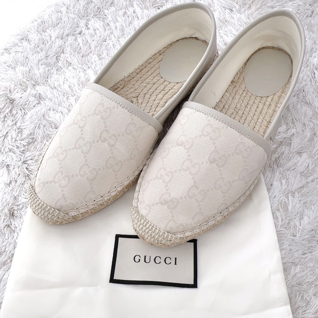 GUCCI グッチ　エスパドリーユパンプス　サンダル　フラットシューズ　靴　美品 | フリマアプリ ラクマ