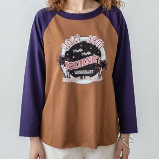 ミスティック(mystic)の【新品】mystic music jam ラグランプリントTシャツ ミスティック(Tシャツ(長袖/七分))